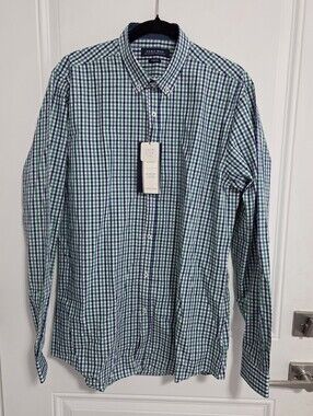 NWT - Zara Men's Vichy Collection Oxford Shirt - Made In Portugal - Size L